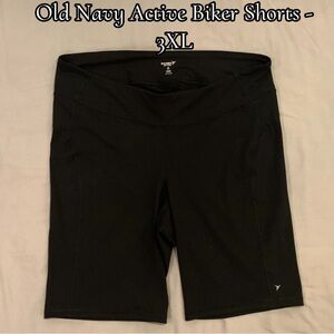Old Navy 3XL Black Biker Shorts